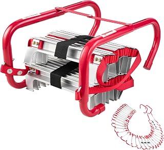 Best Fire Escape Ladder guide thumbnail featuring VEVOR Fire Escape Ladder, 5-6 Story 50FT Retractable Emergency Fire Ladder, Lightweight Aluminum...