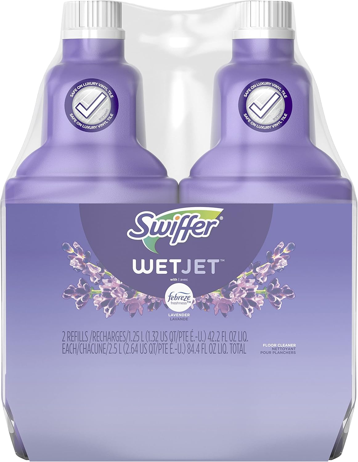 Hard Floor Cleaner Refill guide thumbnail featuring Swiffer WetJet Multi-Purpose Floor Cleaner Solution with Febreze Refill, Hardwood Floor Cleaner...