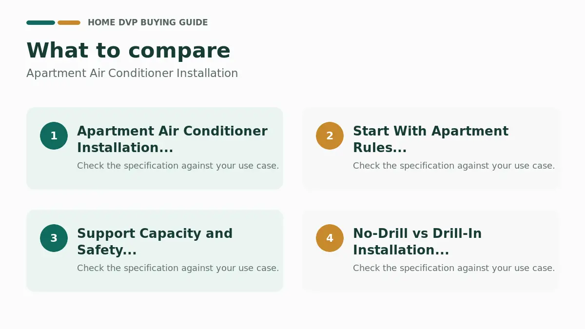 Apartment Air Conditioner Installation: 7 Easy Steps 1 Key factors to compare when choosing Apartment Air Conditioner Installation