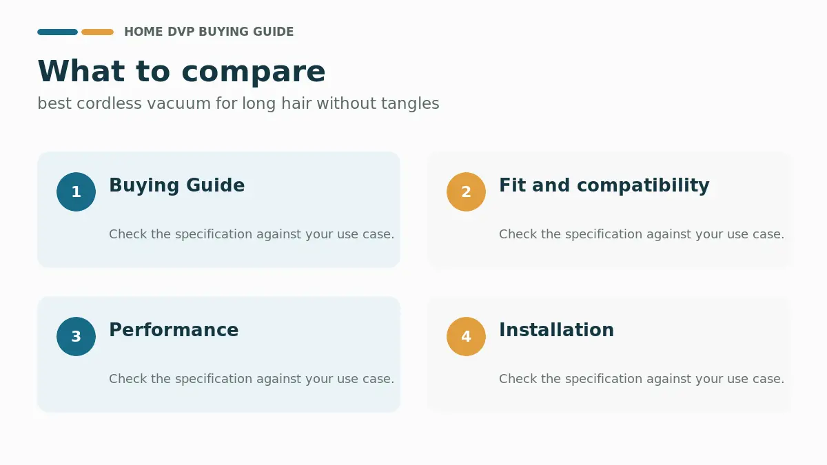 Key factors to compare when choosing best cordless vacuum for long hair without tangles