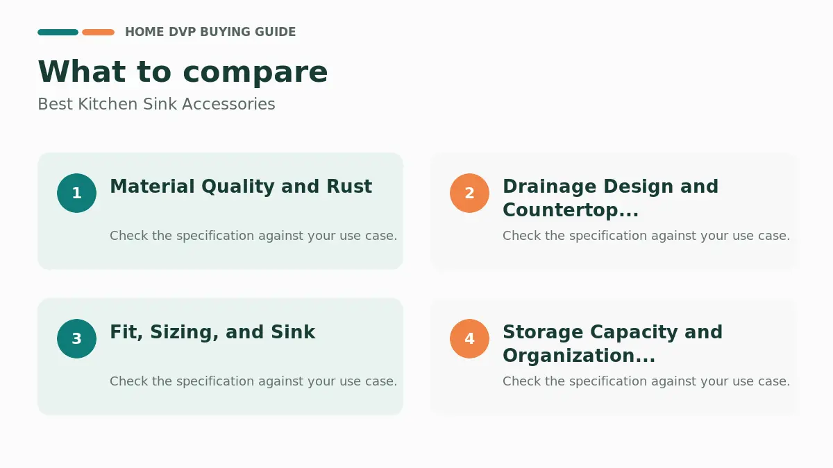 Key factors to compare when choosing Best Kitchen Sink Accessories