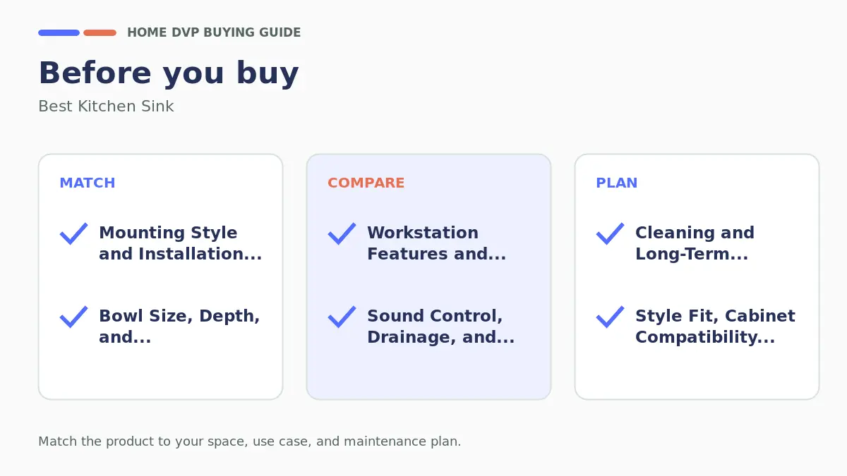 Kitchen Sink: Our Verdict After Weeks of Testing 2 Pre-purchase checklist for comparing Best Kitchen Sink