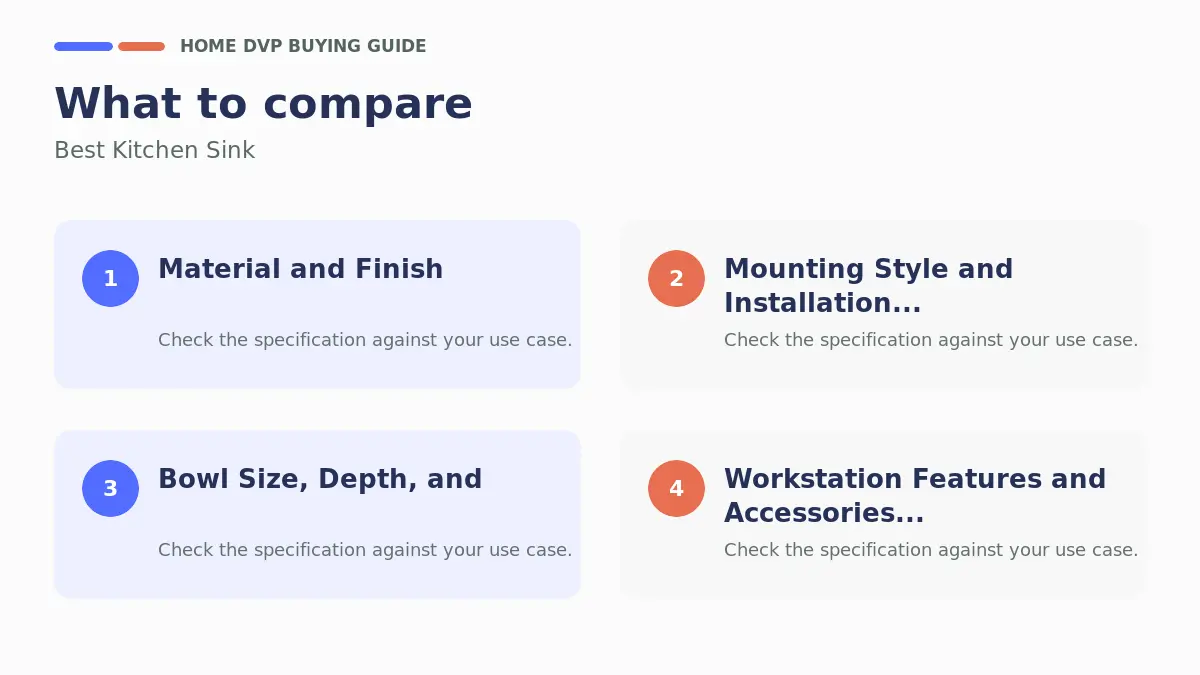 Kitchen Sink: Our Verdict After Weeks of Testing 1 Key factors to compare when choosing Best Kitchen Sink