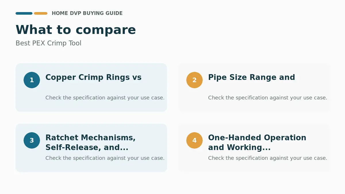 Key factors to compare when choosing Best PEX Crimp Tool