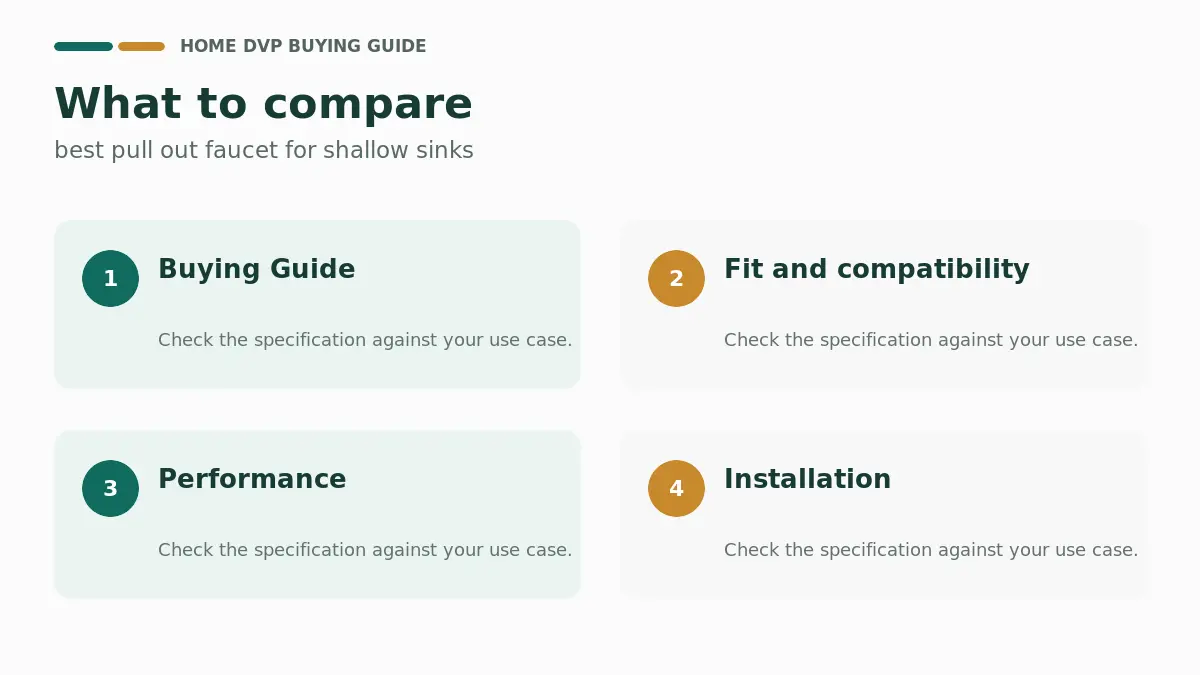 Key factors to compare when choosing best pull out faucet for shallow sinks