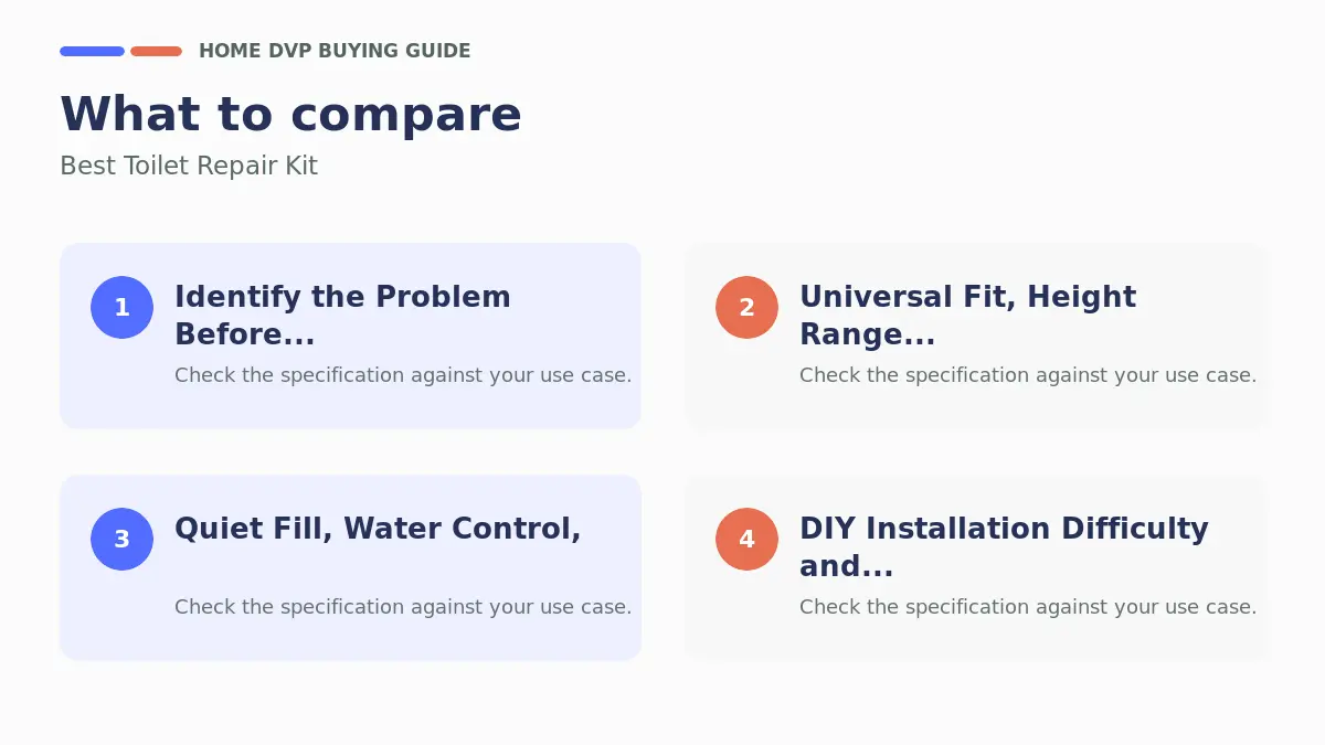 Key factors to compare when choosing Best Toilet Repair Kit
