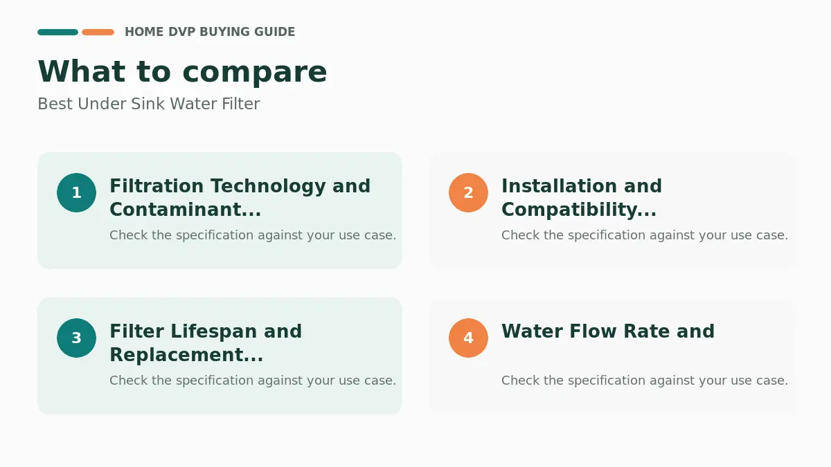 Key factors to compare when choosing Best Under Sink Water Filter