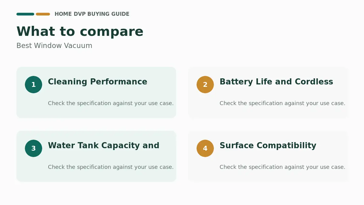 Key factors to compare when choosing Best Window Vacuum