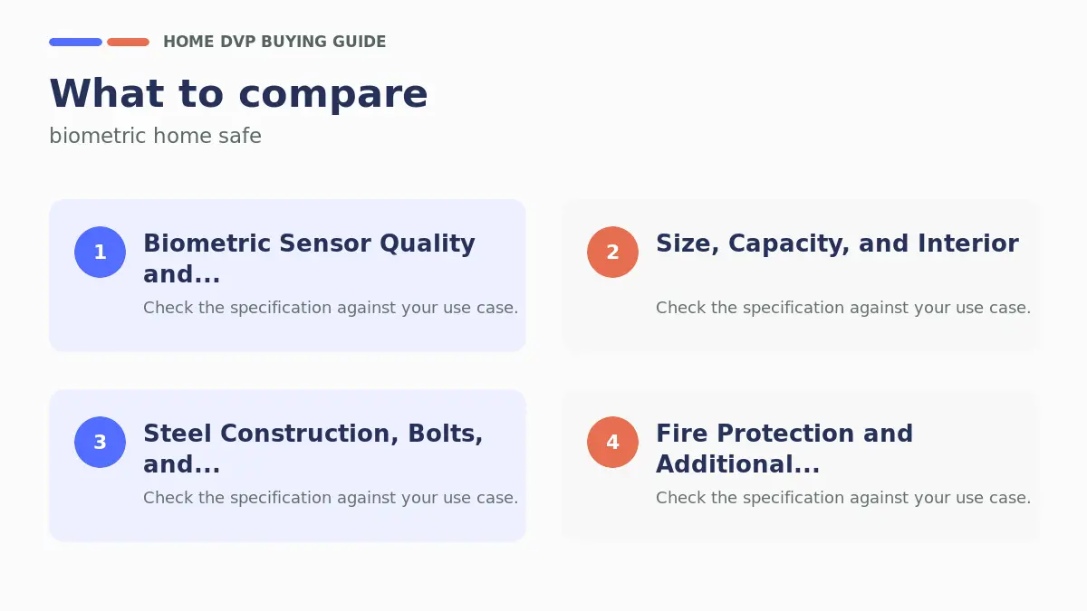 Key factors to compare when choosing biometric home safe