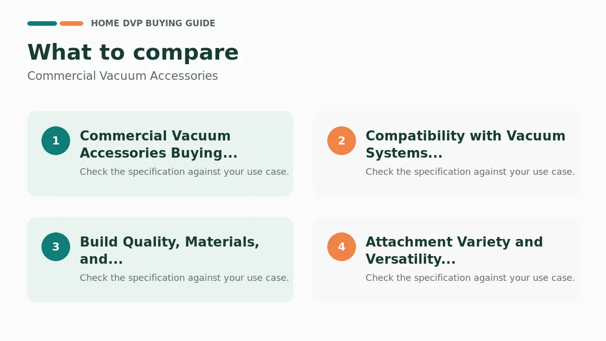 Commercial Vacuum Accessories 2026 1 Key factors to compare when choosing Commercial Vacuum Accessories