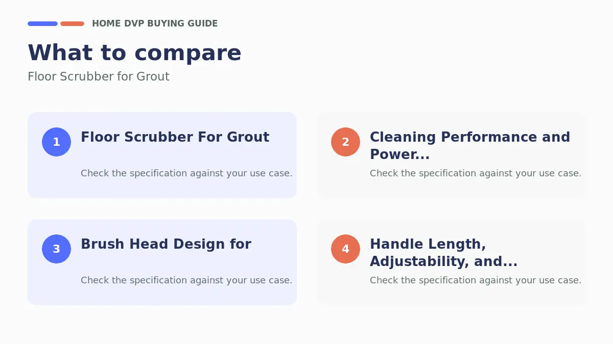 Floor Scrubber For Grout %year% 1 Key factors to compare when choosing Floor Scrubber for Grout