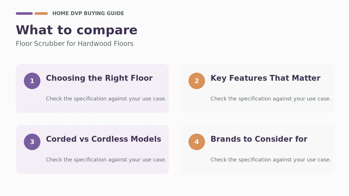 Floor Scrubber for Hardwood Floors %year% 1 Key factors to compare when choosing Floor Scrubber for Hardwood Floors