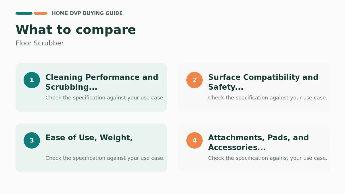 Key factors to compare when choosing Floor Scrubber