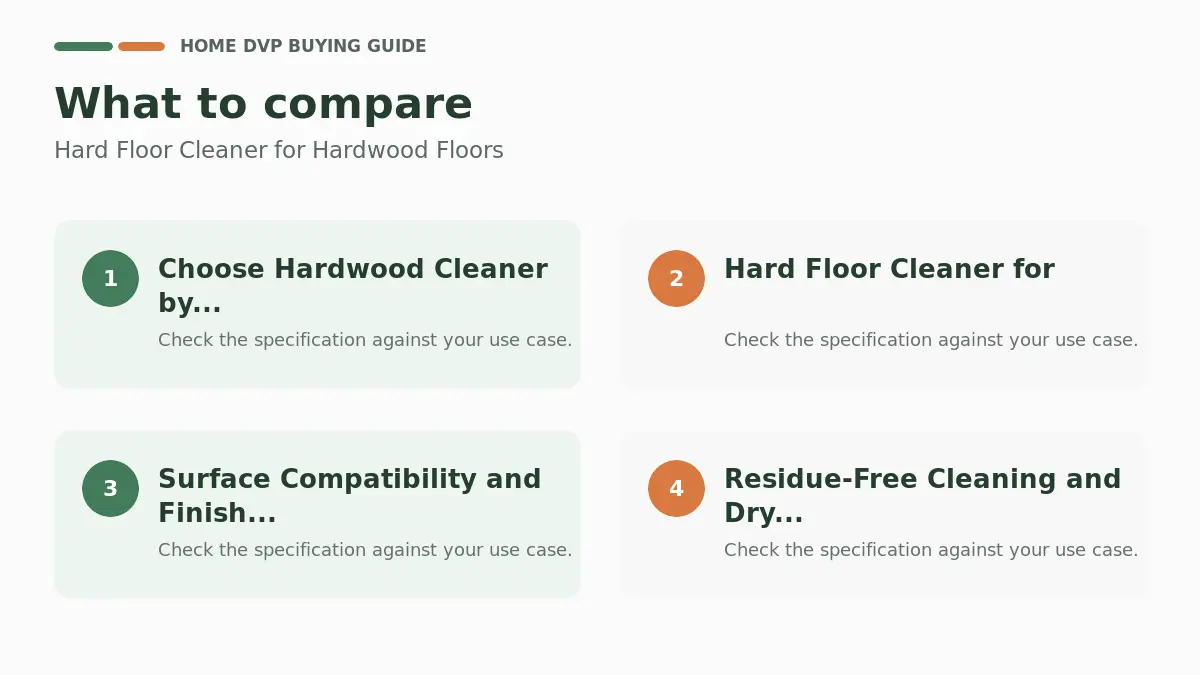 Key factors to compare when choosing Hard Floor Cleaner for Hardwood Floors