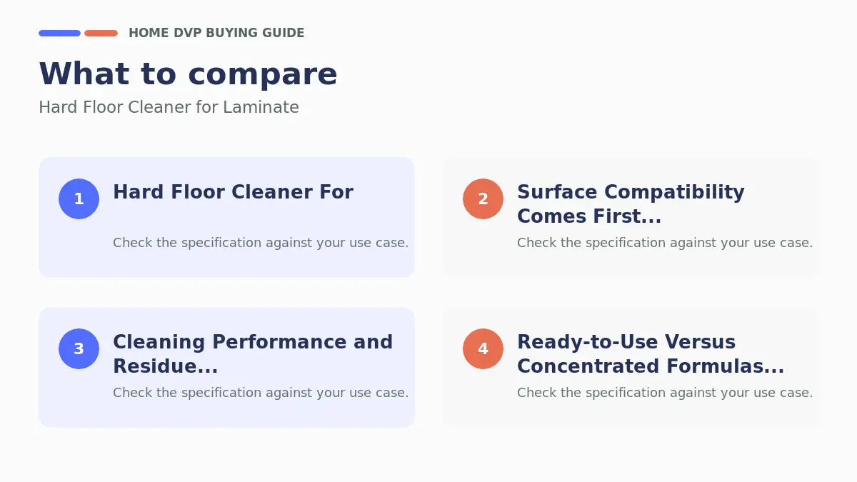Key factors to compare when choosing Hard Floor Cleaner for Laminate