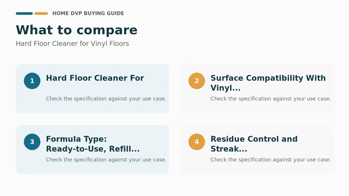 Key factors to compare when choosing Hard Floor Cleaner for Vinyl Floors