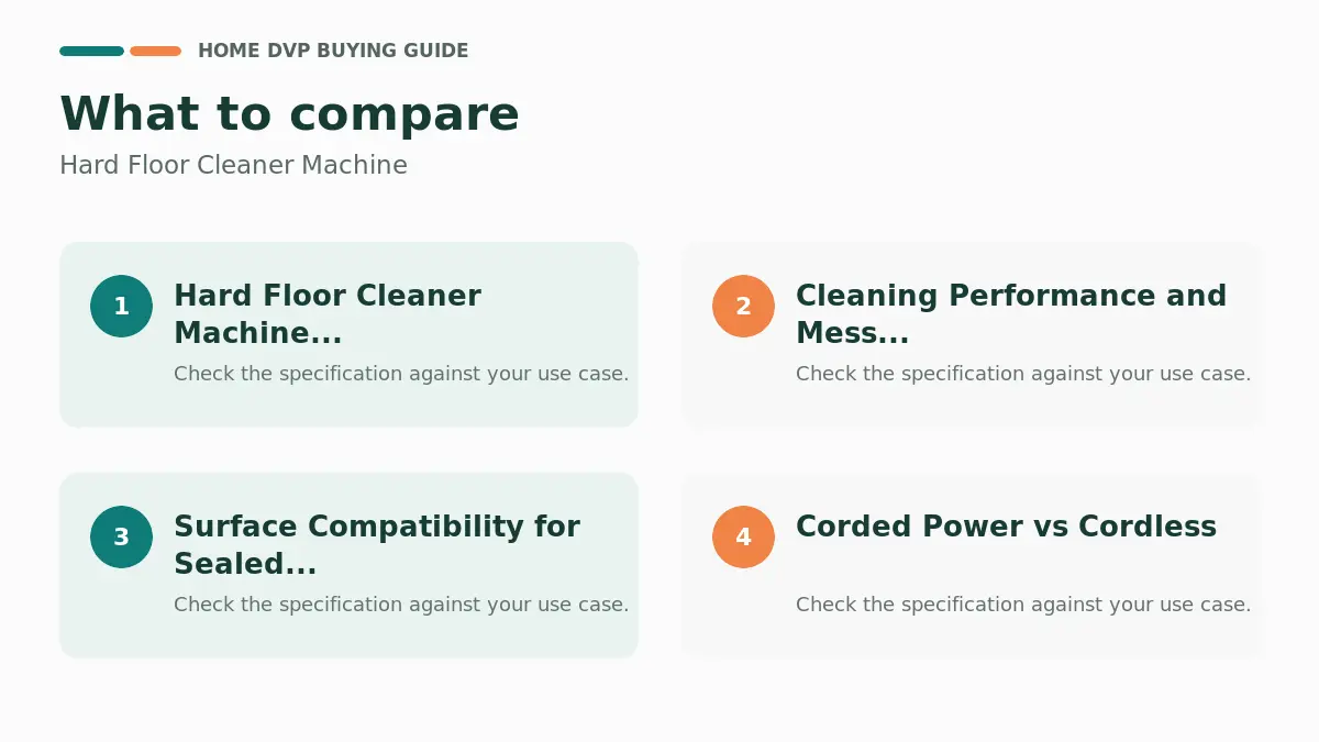Key factors to compare when choosing Hard Floor Cleaner Machine