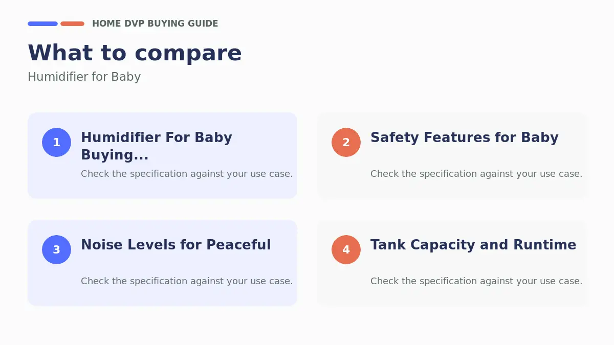 Key factors to compare when choosing Humidifier for Baby
