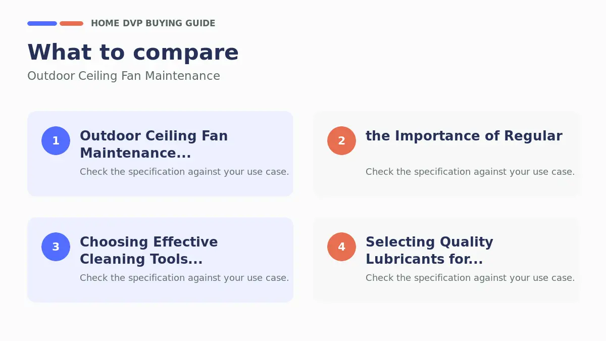 Outdoor Ceiling Fan Maintenance 2026 1 Key factors to compare when choosing Outdoor Ceiling Fan Maintenance