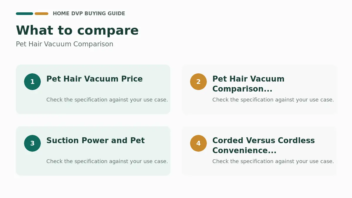 Key factors to compare when choosing Pet Hair Vacuum Comparison