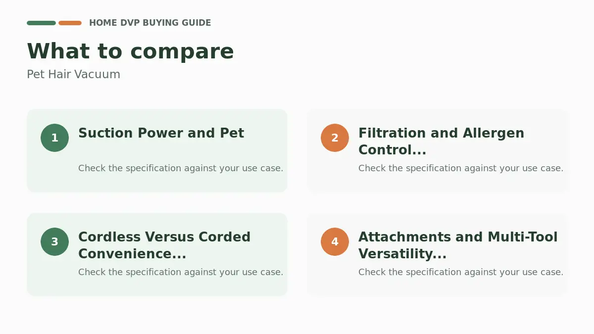Key factors to compare when choosing Pet Hair Vacuum