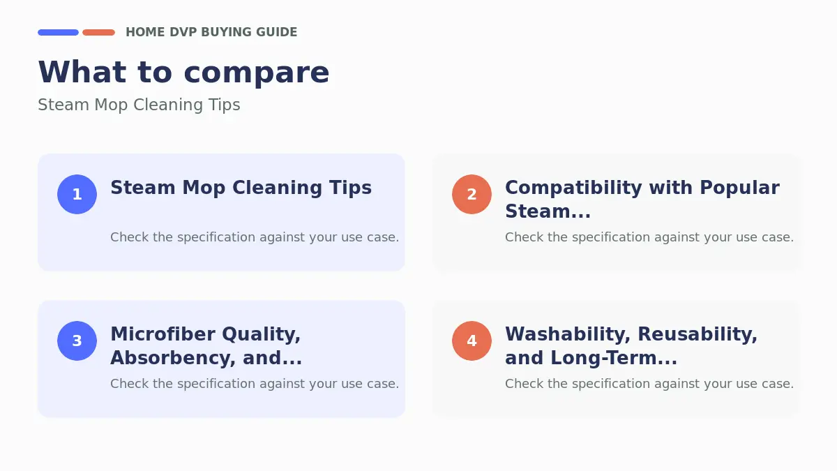 Key factors to compare when choosing Steam Mop Cleaning Tips