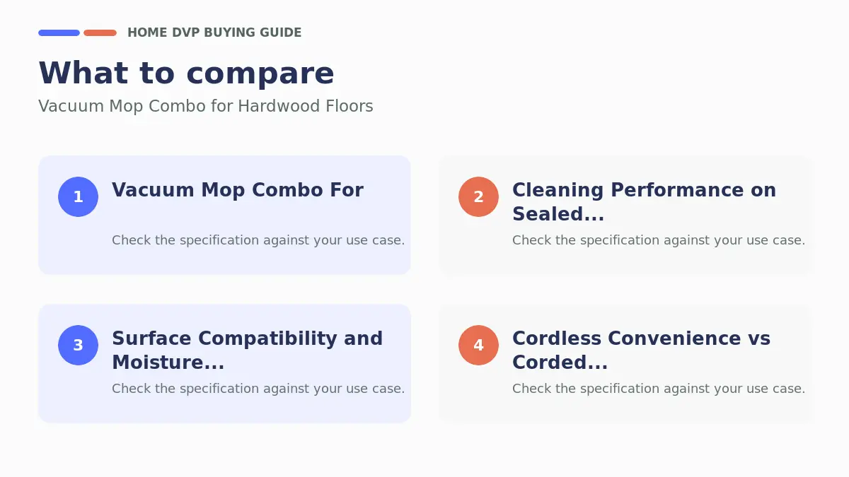 Vacuum Mop Combo For Hardwood Floors 2026 1 Key factors to compare when choosing Vacuum Mop Combo for Hardwood Floors