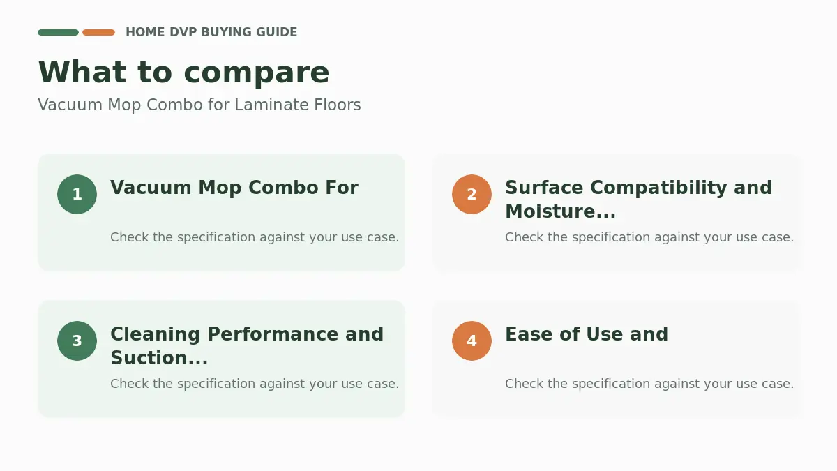 Key factors to compare when choosing Vacuum Mop Combo for Laminate Floors