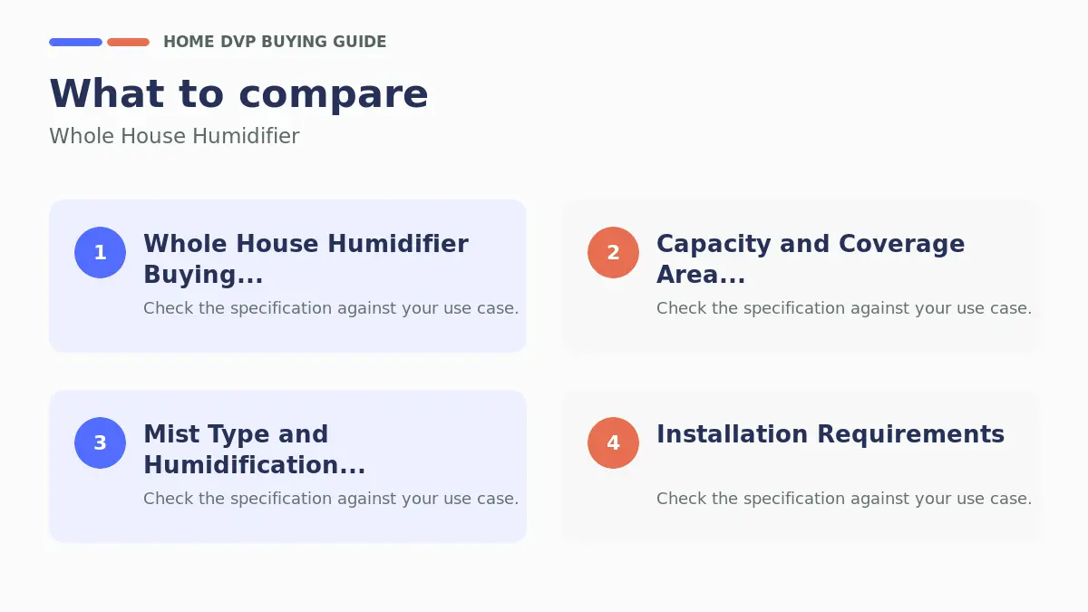 Whole House Humidifier 2026 1 Key factors to compare when choosing Whole House Humidifier