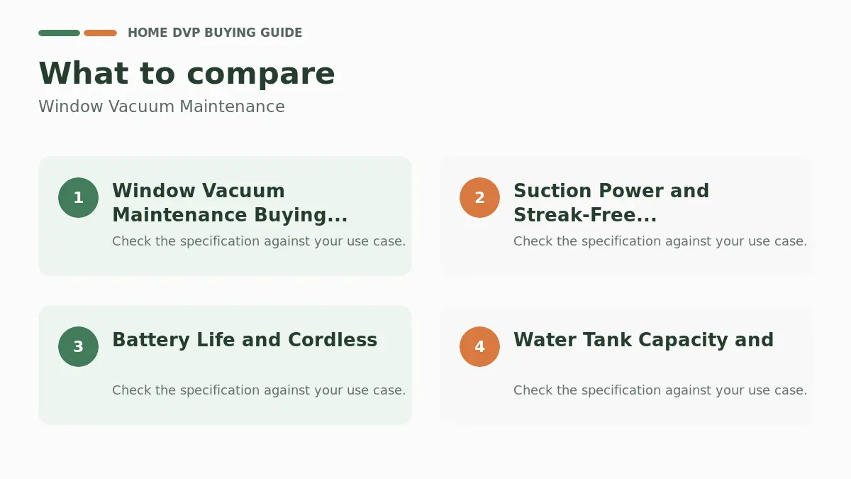 Window Vacuum Maintenance %year% 1 Key factors to compare when choosing Window Vacuum Maintenance