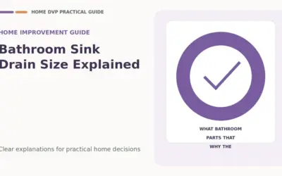 Bathroom Sink Drain Size Explained