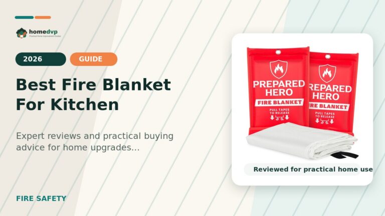 Best Fire Blanket For Kitchen designed thumbnail featuring Prepared Hero Emergency Fire Blanket Review: Quick Smothering for Kitchen Safety