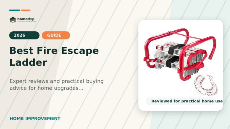 Best Fire Escape Ladder designed thumbnail featuring VEVOR Fire Escape Ladder, 5-6 Story 50FT Retractable Emergency Fire Ladder, Lightweight...