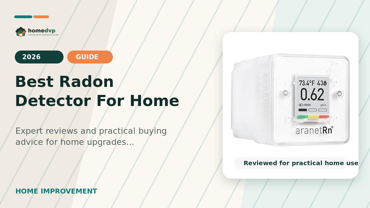 Best Radon Detector For Home designed thumbnail featuring SAF Aranet Radon Detector for Home: 10-Min Measurement, Temperature, Relative Humidity...