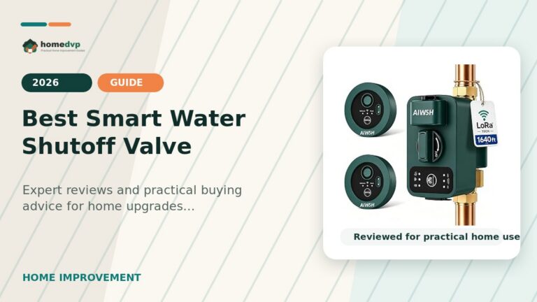 Best Smart Water Shutoff Valve designed thumbnail featuring Smart Water Auto Shut Off Valve & Leak Detector, Real-Time Leak Detection, Whole-Home...