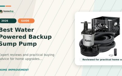 Best Water Powered Backup Sump Pump 2026: Expert Reviews & Buying Guide