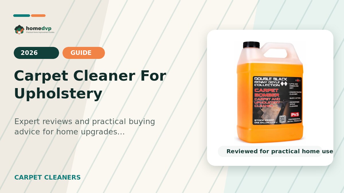Carpet Cleaner For Upholstery designed thumbnail featuring PSDetailProducts Carpet Bomber Upholstery Cleaner Review: Citrus Formula for Stains