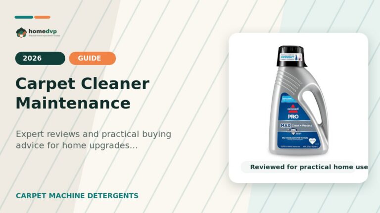 Carpet Cleaner Maintenance designed thumbnail featuring Bissell 78H63 Deep Clean Pro 4X Carpet Shampoo Review: Deep Stain and Odor Cleaning