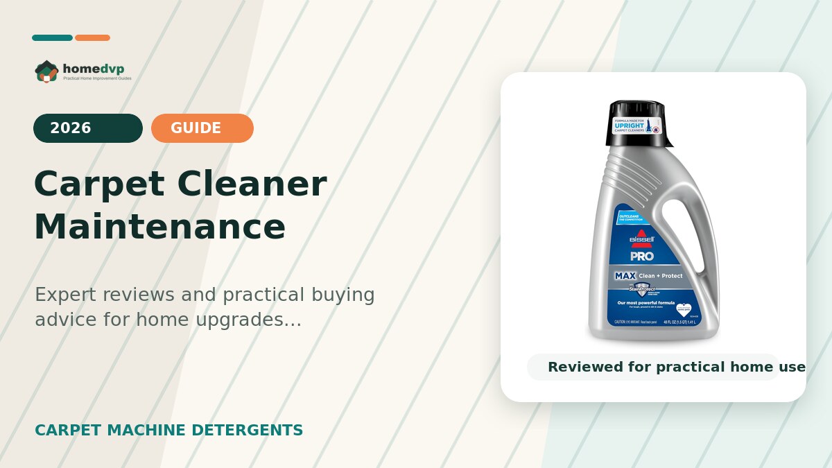 Carpet Cleaner Maintenance designed thumbnail featuring Bissell 78H63 Deep Clean Pro 4X Carpet Shampoo Review: Deep Stain and Odor Cleaning
