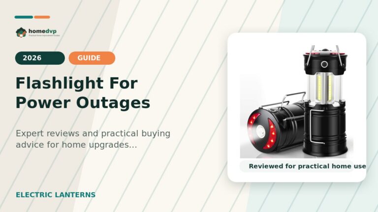 Flashlight For Power Outages designed thumbnail featuring EZORKAS LANTERN Collapsible LED Camping Lanterns Review: Dual Power Magnet Base for...