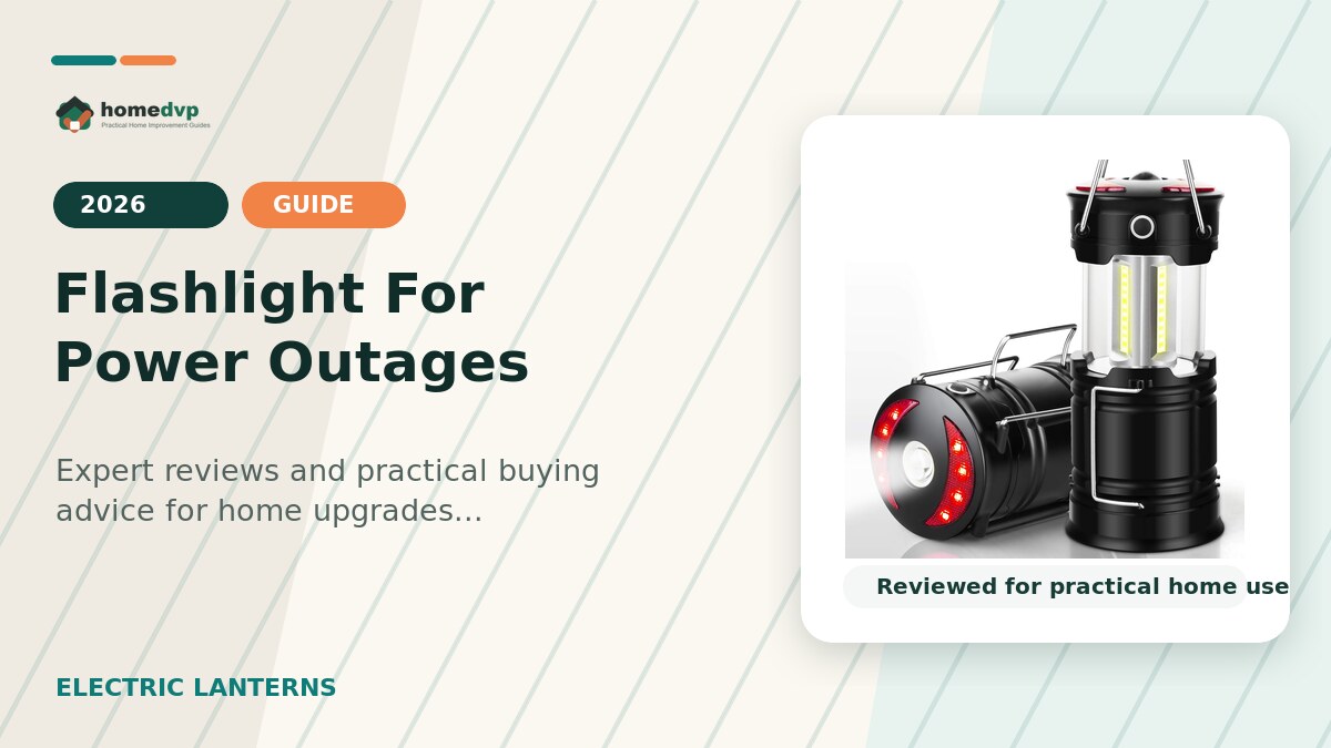 Flashlight For Power Outages designed thumbnail featuring EZORKAS LANTERN Collapsible LED Camping Lanterns Review: Dual Power Magnet Base for...