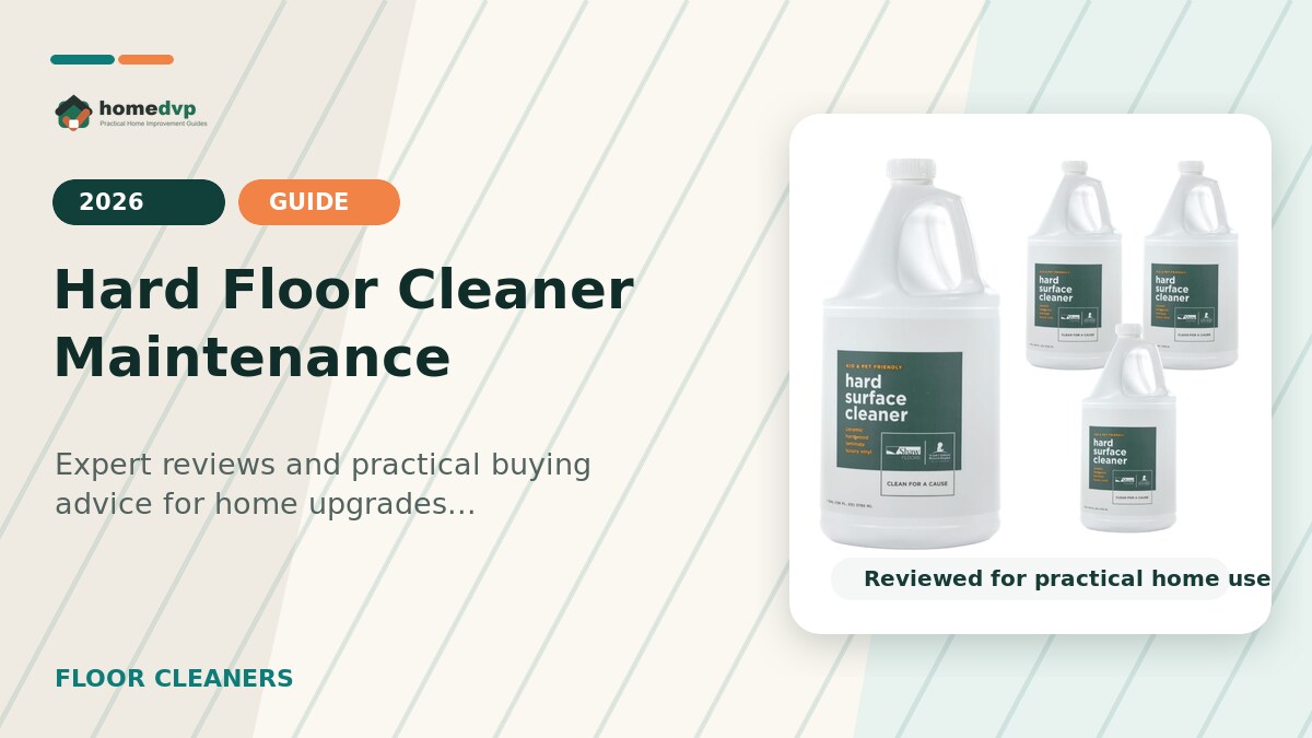 Hard Floor Cleaner Maintenance designed thumbnail featuring Shaw Floors Hard Surface Cleaner Review: No-Rinse Gallon Refill for Floors and Surfaces