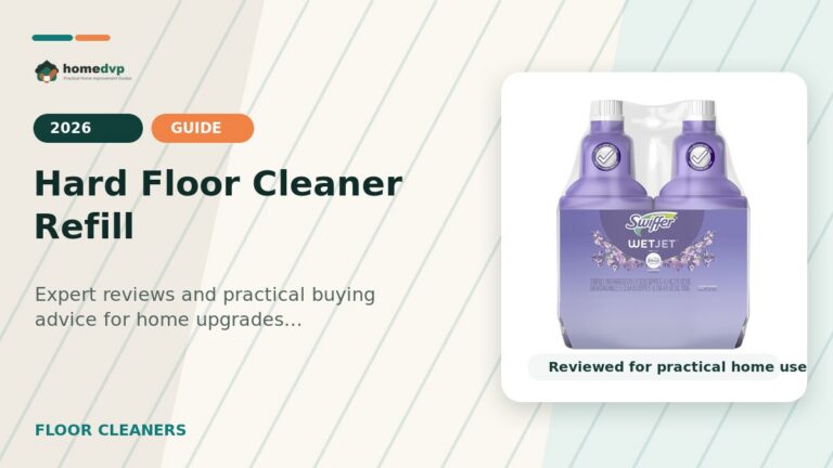 Hard Floor Cleaner Refill designed thumbnail featuring Swiffer WetJet Multi-Purpose Floor Cleaner Solution Review: Fast-Drying Lavender Refill