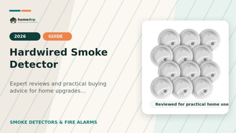 Hardwired Smoke Detector designed thumbnail featuring BRK SMI100-AC Hardwire Interconnect Smoke Alarm Review: Reduced Nuisance Alarms and Battery...