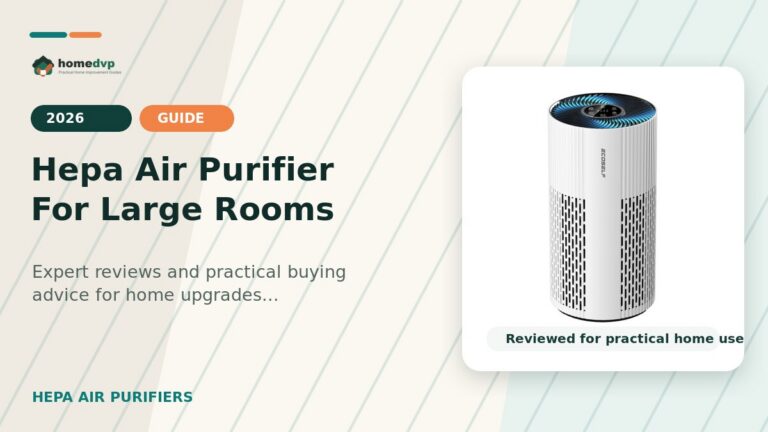 Hepa Air Purifier For Large Rooms designed thumbnail featuring ECOSELF HAP604 HEPA Air Purifier Review: Large Room Coverage for Pet Dander and Odors