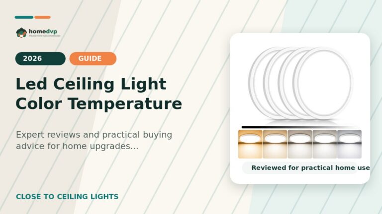 Led Ceiling Light Color Temperature designed thumbnail featuring Libtit 7 Inch LED Flush Mount Ceiling Light Review: Dimmable 5CCT Solution