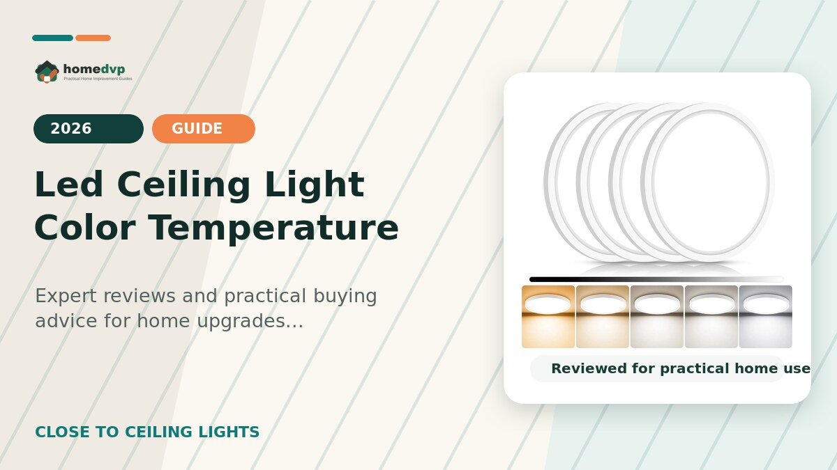 Led Ceiling Light Color Temperature designed thumbnail featuring Libtit 7 Inch LED Flush Mount Ceiling Light Review: Dimmable 5CCT Solution