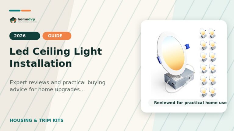 Led Ceiling Light Installation designed thumbnail featuring Ensenior 6 Inch LED Recessed Lights Review: 5CCT Dimmable Canless Wafer Downlights