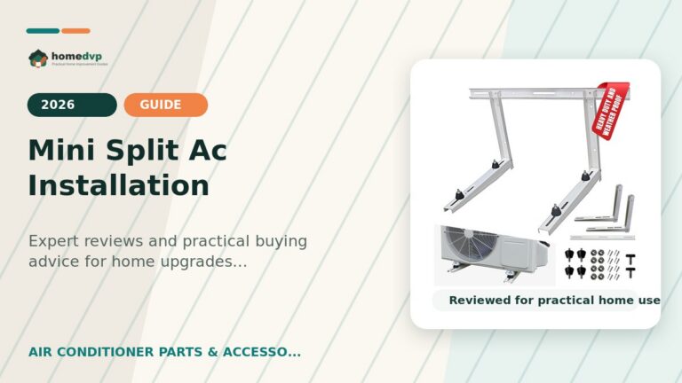 Mini Split Ac Installation designed thumbnail featuring DuctlessAire DA-80 Outdoor Wall Bracket Review: Secure Mini Split Mounting