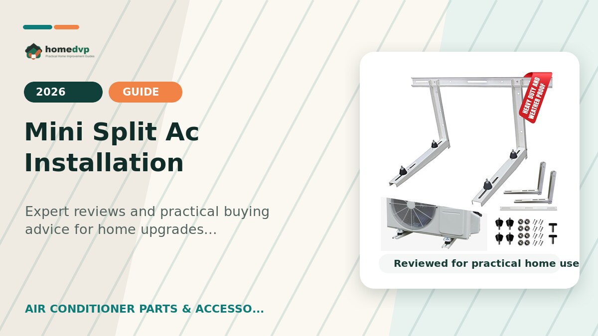 Mini Split Ac Installation designed thumbnail featuring DuctlessAire DA-80 Outdoor Wall Bracket Review: Secure Mini Split Mounting